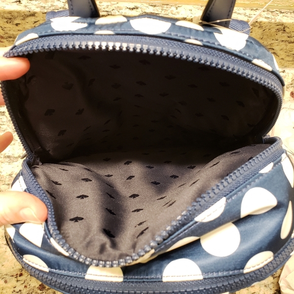 NWT Kate Spade Medium Backpack, Vintage, polka Dots - Picture 9 of 11